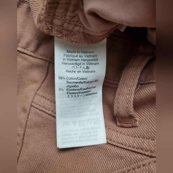 Madewell Pink Yoke Edition Tapered Pants Size 31 Classic Boho Chic Academia - Picture 9 of 15